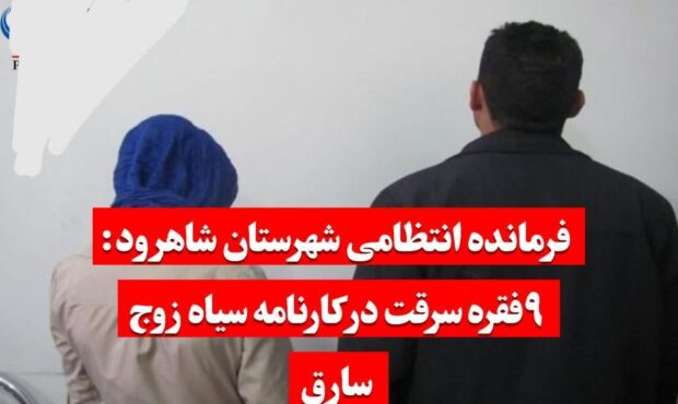 ۹فقره سرقت در پرونده سیاه زوج سارق. ۹فقره سرقت در پرونده سیاه زوج سارق.