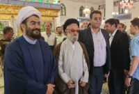مراسم استقبال از امام جمعه جدید بخش بسطام/فیلم
