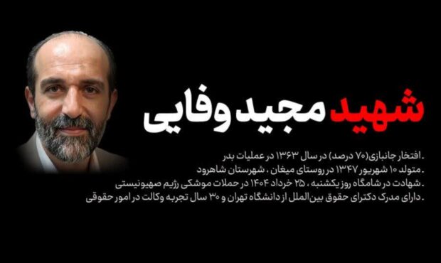 معرفی شهید «مجید وفایی» به عنوان شهید شاخص استان سمنان معرفی شهید «مجید وفایی» به عنوان شهید شاخص استان سمنان